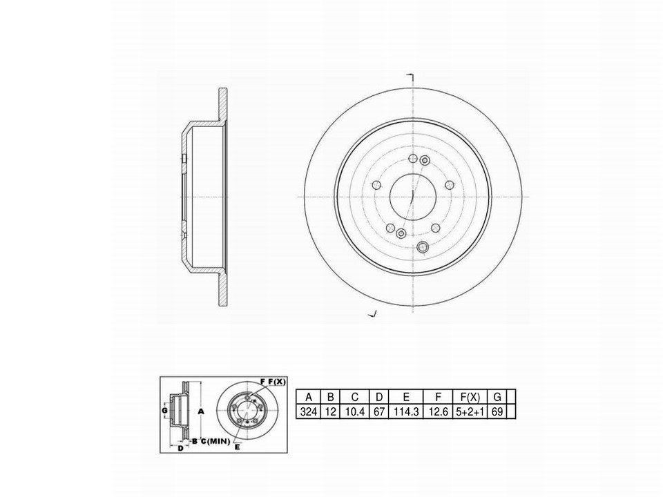 Winstop Brake Kits, Rear WSK821, Hyundai Veracruz 2012-2007