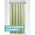 thumbnail image 3 of Zenna Home E40S2ALBN NeverRust Rustproof Dual Mount Curved Stall Shower Rod, 32" to 40", Brushed Nickel, 3 of 5