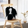 thumbnail image 5 of LALILO Throw Pillow Covers Girls Afro Black Afro Afro Girls Afro Woman Cushion Cover 18" x 18", 2 Pack, 5 of 6