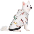 thumbnail image 2 of Fotbe Dachshund Dog Puppy Print Small Dog Sweater Hoodies Pet Grey Hooded Soft Fleece Sweatshirts with Pocket Fall Winter Puppy Cat Sweaters Warm Clothes-XX-Large, 2 of 7
