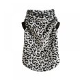 thumbnail image 1 of Bangus Double Fleece Dog Coat Pullover – Soft, Warm Dog Clothes, Machine Washable, Leopard, 1 of 5