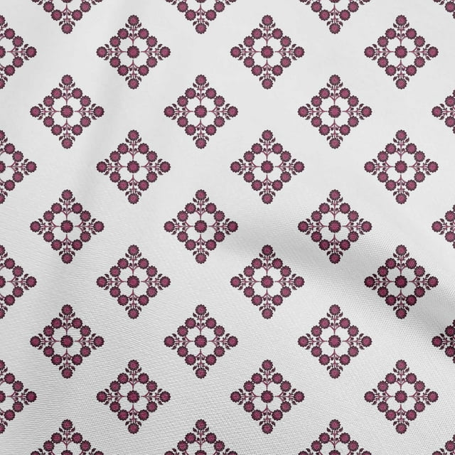 oneOone Cotton Silk Dark Magenta Fabric Block Sewing Craft Projects Fabric Prints By Yard 42 Inch Wide