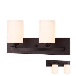 Light Bath Bar Fixture - Oil Rubbed Bronze 2 Globe Vanity Bath Light Bar Interior Lighting Fixture