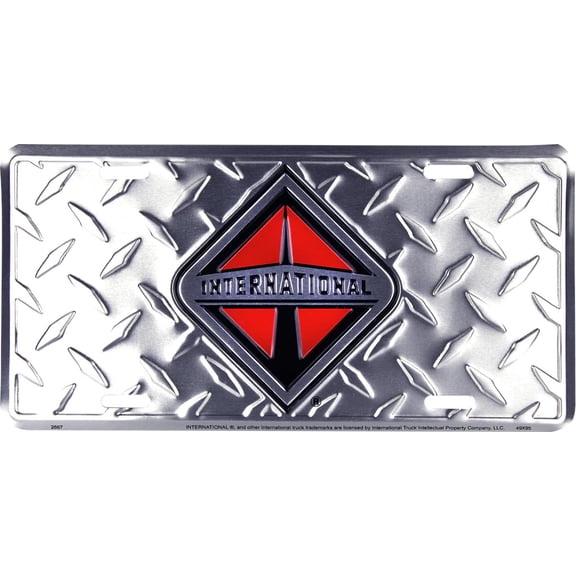 Hangtime International Truck Diamond on Diamond Background 6x12 License Plate
