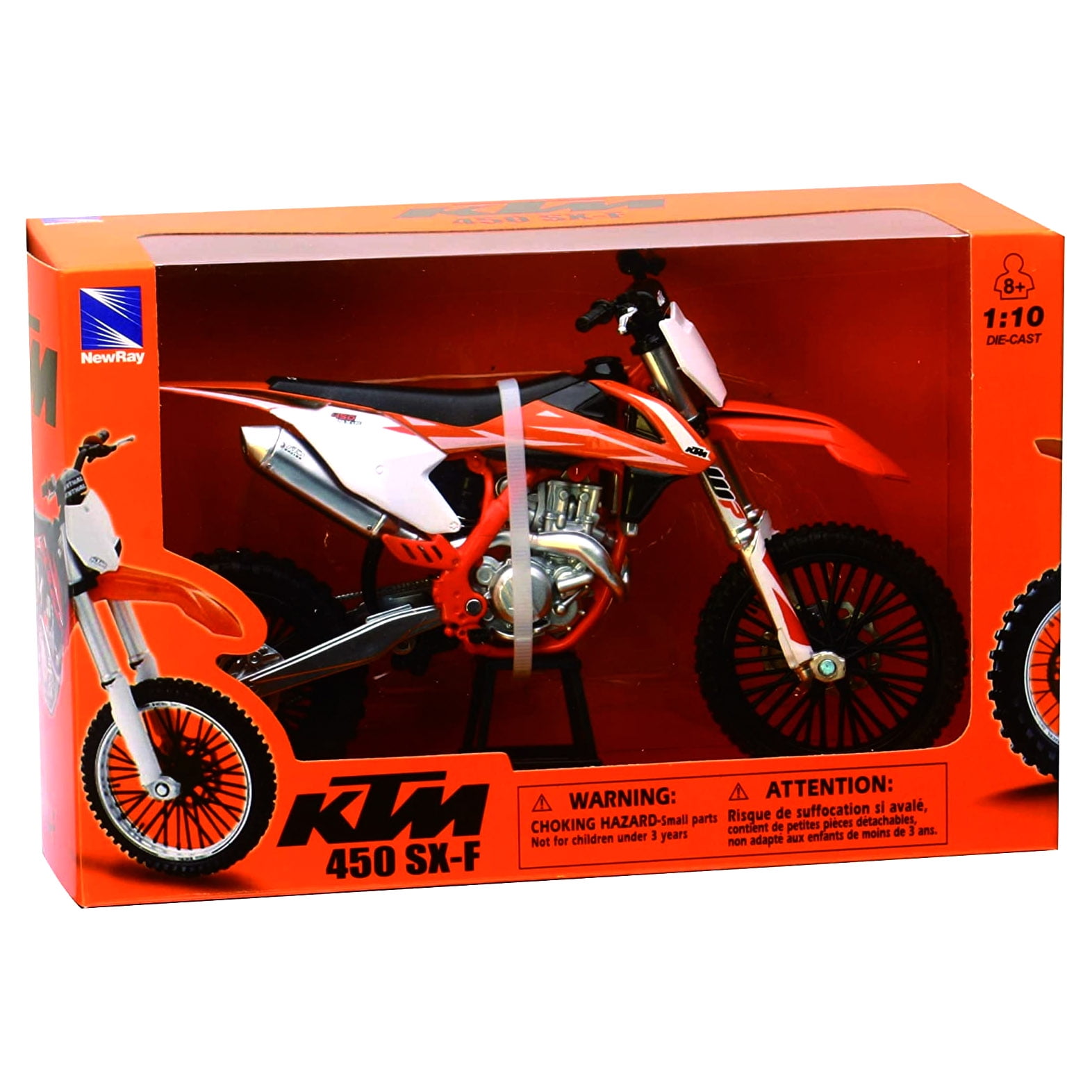 NewRay 1:10 Scale Dirtbike KTM 450SX-F KTM 450SX 2018/Orange