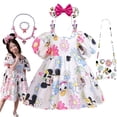 thumbnail image 2 of New Disney Mickey Mouse Daisy Baby Girl Cute Princess Dresses Kid Casual Dress Backless Toddler Cartoon Puff Sleeve Clothes 2-8T9-10T Gao Jinjia LED, 2 of 2