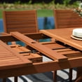 thumbnail image 5 of Amazonia Porto Coralina 11-Piece Dark Finish Wood 100% FSC Rectangular Patio Dining Set, 5 of 10
