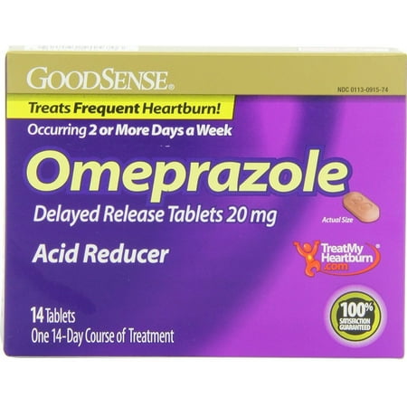 GoodSense Omeprazole Delayed Release, Acid Reducer Tablets 20 mg, 14