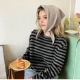 thumbnail image 5 of Women Knitted Triangular Scarf, Lightweight Soft Neck Warmer Shawl with Cut-Out, Versatile Knit Neck Wrap for Daily Fall Outfit, 5 of 6