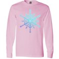 thumbnail image 3 of Inktastic Christmas Blue Ice Snowflake Long Sleeve T-Shirt, 3 of 5