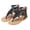 Black, variant on LoyisViDion Women Summer Clip-Toe Shoes Zipper Comfy Sandals Flats Casual Beach Sandals Coffee 11(43)