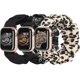 thumbnail image 1 of paquetes de bandas elásticas compatibles con Apple Watch de 38 mm, de tela suave con estampado, para mujer, de 40 mm., 1 of 5