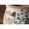 thumbnail image 4 of 6.68in. Tuscan Planter & Room and Home Decor, Decorative Vase, Indoor/Outdoor Ceramic Plant Pot, Drainage Hole, Dark Cyan, 4 of 7