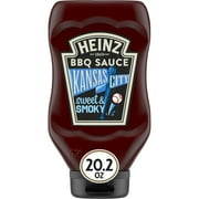 Heinz Kansas City Style Sweet & Smoky Barbecue BBQ Sauce, 20.2 oz Bottle