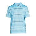 thumbnail image 3 of Ben Hogan Men's and Big Men's Short Sleeve Stripe Print Golf Polo Shirt, up to 5XL, 3 of 6