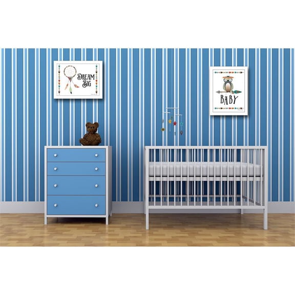 Baby OwlDream Big Collection By Susan Boyer Printed Art Wood Multi-Color