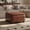 Brown, variant on Noble House Drake Espresso Bonded Leather Storage Ottoman