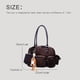thumbnail image 4 of Bolsos de almohada de gamuza sintética estilo Inglaterra para mujer, bolsos y carteras de diseñador de lujo, novedad de 2024, colgante con letras debajo del hombro, 4 of 5