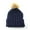 Navy, variant on Spencer Kids Bady Braided Pom Pom Knit Beanie Hat Knit Ski Ball Cap Crochet Winter Warm Hat