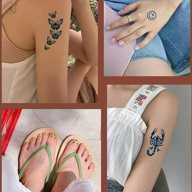 Tatuajes Temporales Alemanes De 3 Hojas | Para Niños Y Adultos, Duran 2-4 Semanas, Decoración Para Fiestas