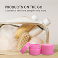 thumbnail image 5 of Beauticom Pink 12 Pieces High Quality 7G/7ML (0.25 oz) Thick Plastic Container Jar With Foam Lined Lid for Lotion, Cream, and Skin Care Samples, 5 of 9