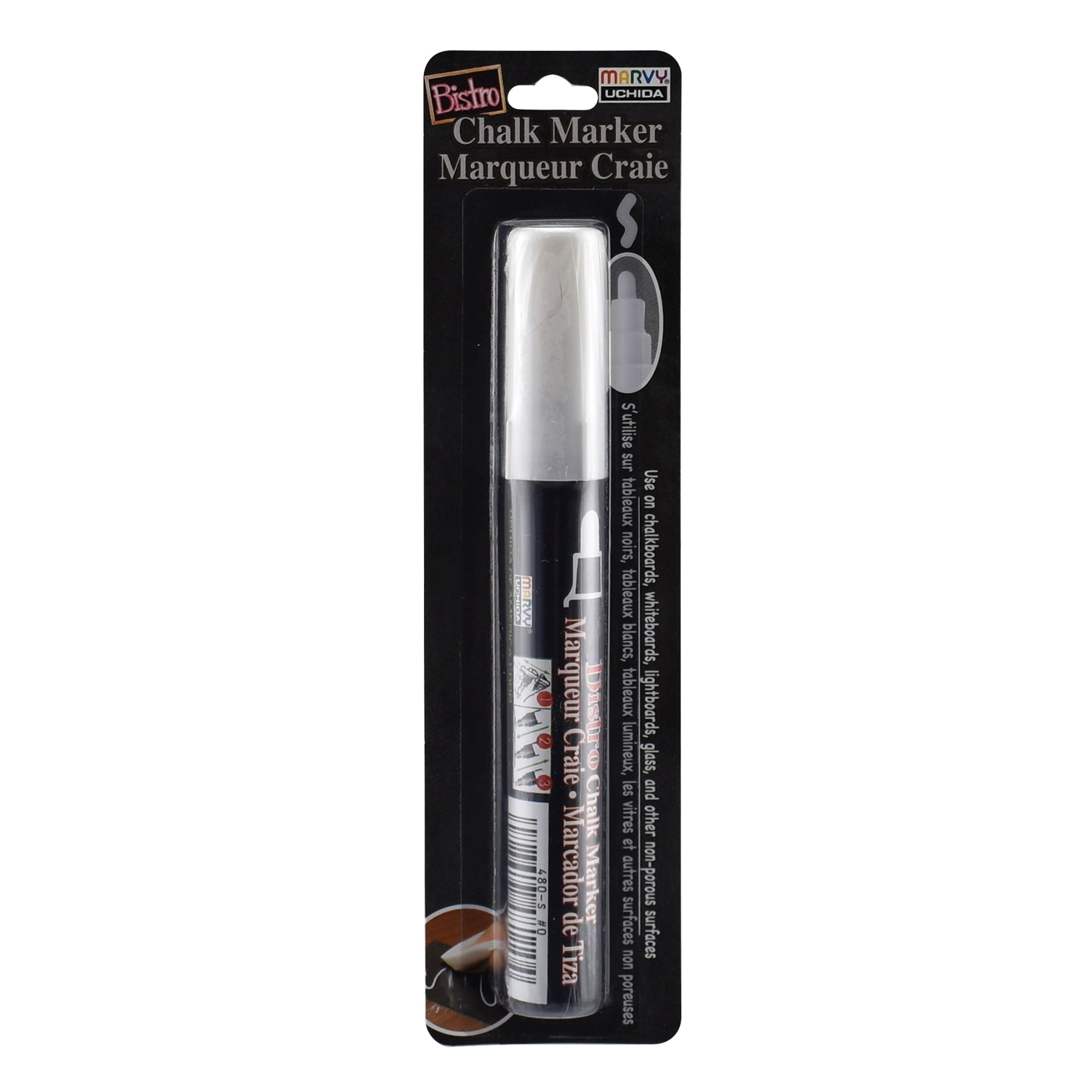 Marvy Uchida Bistro Broad Chalk Marker, 12 Pack