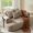 Khaki, variant on 64" Oversized Boneless Chair Chaise Lounge Indoor with Metal Support, Upholstered Boucle Deep Seat Single Cloud Sofa Chair, Cozy Comfy Sofa Bed for Living Room & Bedroom (Beige)