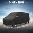thumbnail image 7 of Unique Bargains 210D-PU Car Cover Black for Black ford Transit 198.82"x78.74"x68.90", 7 of 7