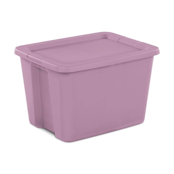 Caja de transporte Sterilite de plástico de 68 Litros con Tapa, Morado
