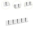 thumbnail image 6 of WeiLaiKeQi Wall Mounted Coat Rack Decor Hat Rack Hooks for Living Room Entryway Scarves White 5 Hooks, 6 of 9