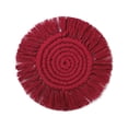 thumbnail image 4 of Posavasos para bebidas, juego de posavasos de algodón hechos a mano, posavasos bohemios con borlas, posavasos redondos tejidos, para tipos de tazas, 6 uds., 4 of 5