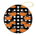 thumbnail image 5 of Christmas Ceramic Ornament Pumpkin Buffalo Plaid Keepsake Ceramic Ornament Happy Halloween Ornament for Christmas Tree Xmas Gift, 5 of 8