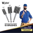 thumbnail image 4 of Wicked Professional ID Copper Pipe Cleaner Wire Bore Replacement Brushes - 2 ea (3/4"), 4 of 6