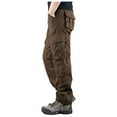 thumbnail image 3 of cllios Prime Deals Men's Cargo Pants Plus Size Multi Pockets Pants Work Military Trousers Running Workwear Cargo Pants, 3 of 4