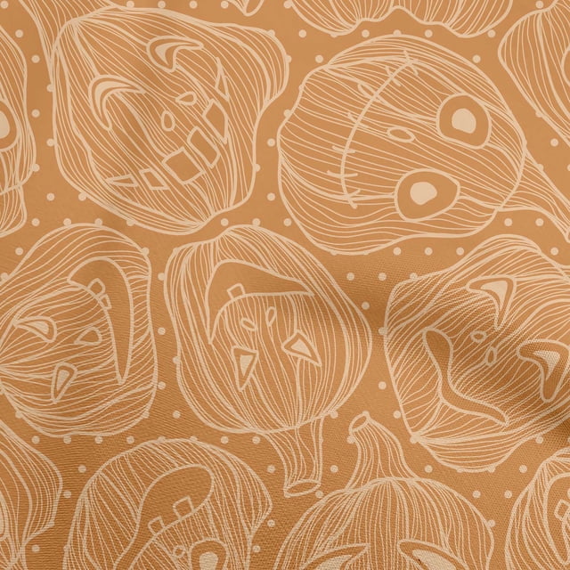 oneOone Cotton Poplin Twill Rust Brown Fabric Halloween Sewing Craft Projects Fabric Prints By Yard 56 Inch Wide