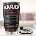 thumbnail image 4 of Funny Dad Gift with Nutrition Facts, Rustic American Design Stainless Steel Tumbler, 20oz Insulated Coffee Cup for Father, Husband, Grandpa, Birthday, Father''s Day Present, 4 of 6