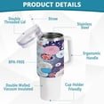 thumbnail image 4 of SKYSONIC 40 oz Graphic Pattern Tumbler With Lid And Straw Travel Coffee Mug Stainless Steel Insulated Thermal Tumblers Cup, 4 of 7