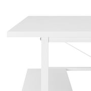 Mainstays Pierce 30 inch Tall Storage Desk, White