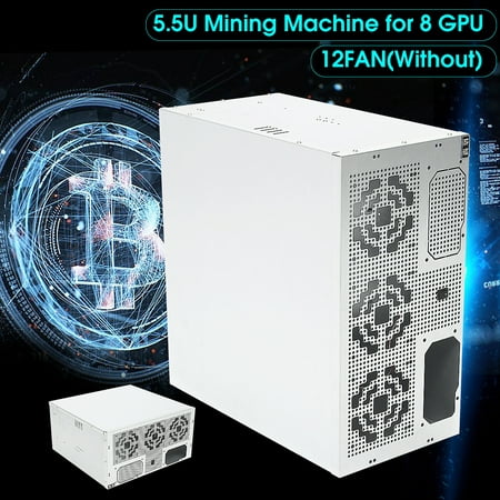 1250W 8GPU Mining Rig Bitcoin Mining Machine Open Air Frame Aluminum Case ETH/ZEC/Bitcoin Ethereum (Best Bitcoin Mining Machine)