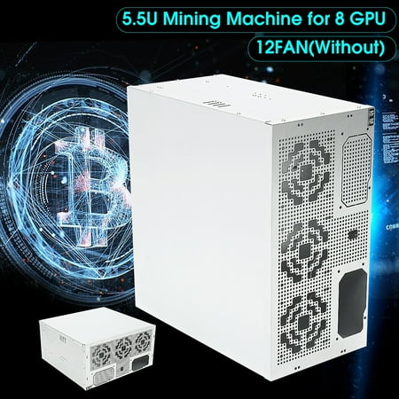 1250W 8GPU Mining Rig Bitcoin Mining Machine Open Air Frame Aluminum Case ETH/ZEC/Bitcoin Ethereum (The Best Bitcoin Miner)