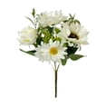 thumbnail image 2 of Artificial Sunflowers Bouquets, Fake Sunflower with Faux Daisy Wildflowers Plants for Home Decor Indoor Floral Arrangements Table Centerpiece Bridal Wedding Decor, White, 2 of 8