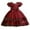 Style B#041 Deep Red, variant on Girls Princess Gown Performance Girls Formal Dress Puff Sleeve Embroidered Bodice Layered Tulle Skirt with Bowknot for Special Occasions and Parties Princess Dress Up for Girls 4-6 (White 70)