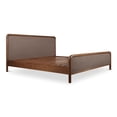 thumbnail image 3 of Moe's Home Collection Rye Queen Bed Warm Brown Wood Beds, 3 of 6