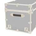 thumbnail image 3 of Rhino Trunk & Case XXL Leather Embossed Vinyl Trunk, College, Home & Office Storage 36"x18"x18" (Gray), 3 of 5