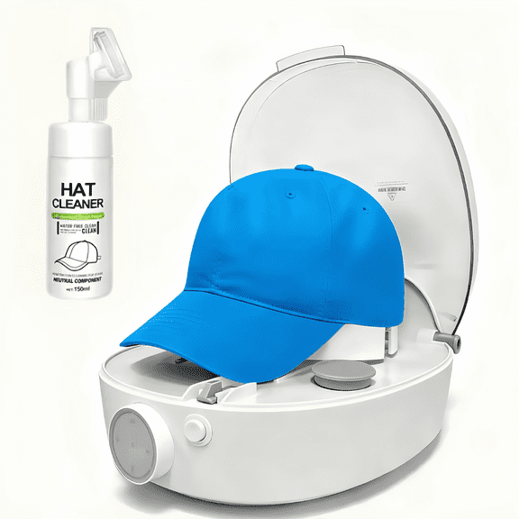 All-in-One Hat Care Machine, High Temperature Disinfection, Steam Ironing, Drying & Hat Shaping, 30-Min Auto Care, 4 Modes Odor Removal for Baseball Cap Trucker Hat Beanie