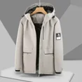 thumbnail image 3 of Chaqueta de hombre Otoño e Invierno Chaqueta gruesa resistente al viento impermeable Ropa de trabajo Chaqueta de hombre Unisex, 3 of 3