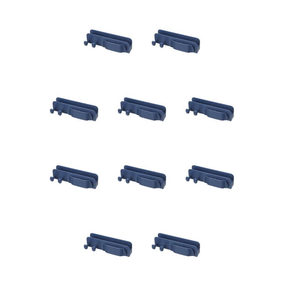 Seitruly Clips para sujetar cables, gestión montada en la pared, baño, cocina, punzón de alambre, organizador gratuito, accesorios de Azul 10piezas