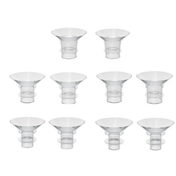 10 Pack Silicone Flange Inserts For Breast Pump Shields 13Mm 15Mm 17Mm 19Mm 21Mm Size Fit Momcozy Lansinoh Elvie Willow Go Spectra Medela Pumps
