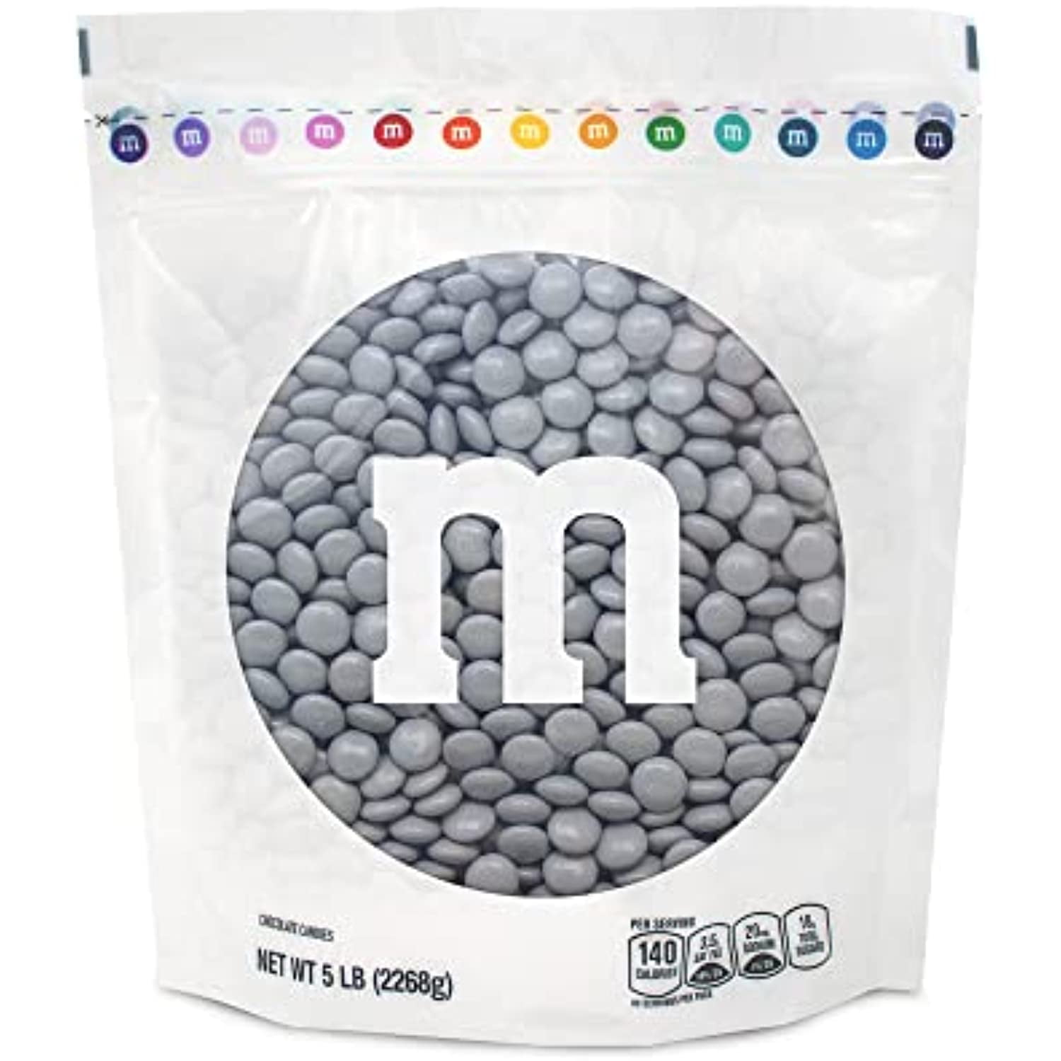 M&M'S Milk Chocolate Pearl Candy - 5Lbs Of Bulk Candy In Resealable Pack  For Candy Buffet, Wedding, Graduation Favor, Birthday Parties, Theme  Meetings, Candy Bar, Tasty Snacks For Dyi Party 