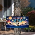 thumbnail image 3 of Happy New Year with English Springer Spaniel Fireworks Holiday Xmas Winter 2025 Landscape Wood Sign Springers Dog Lover Gifts Hanging Wall Home Decor - 00025, 3 of 5